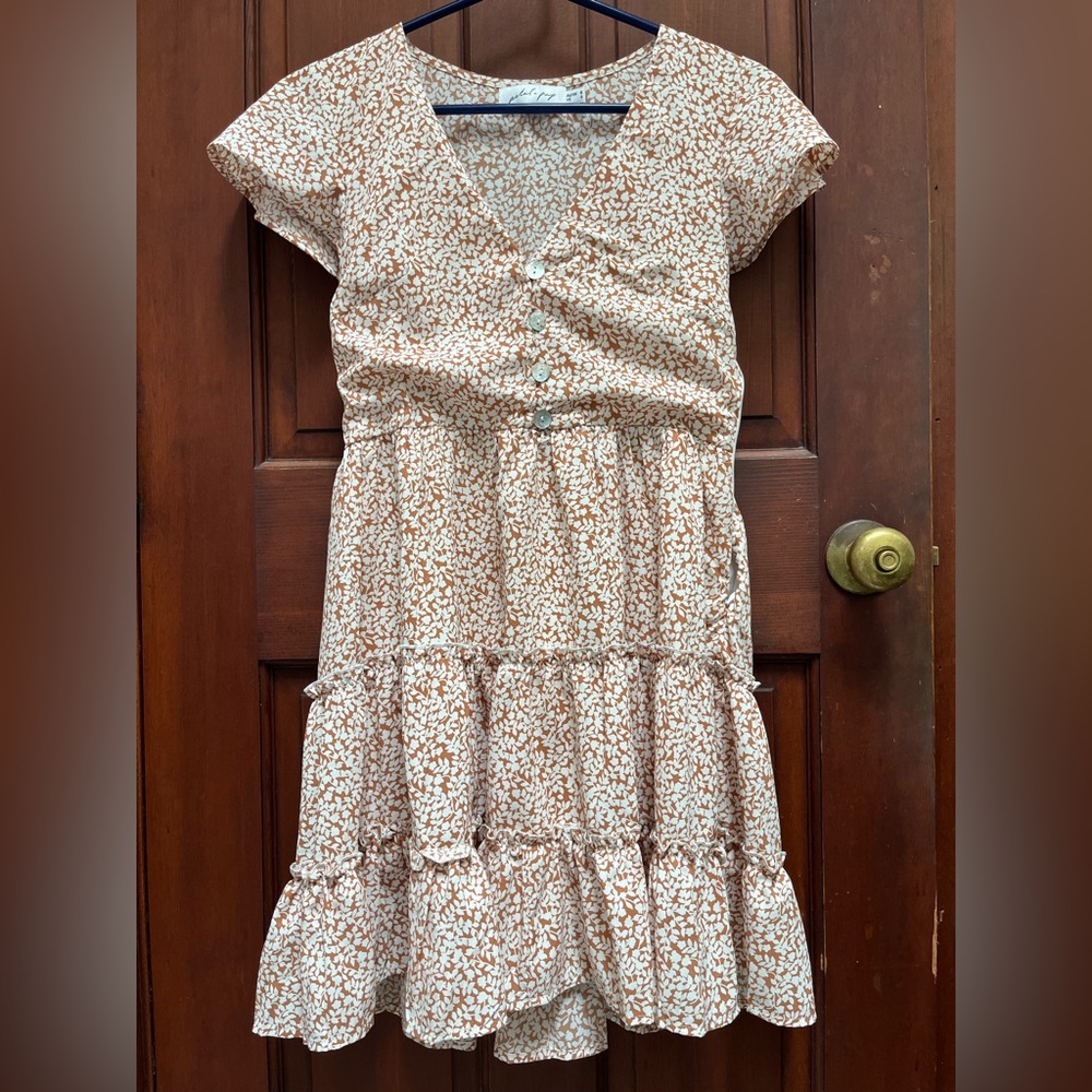 Petal & Pup Dress - Cream Floral